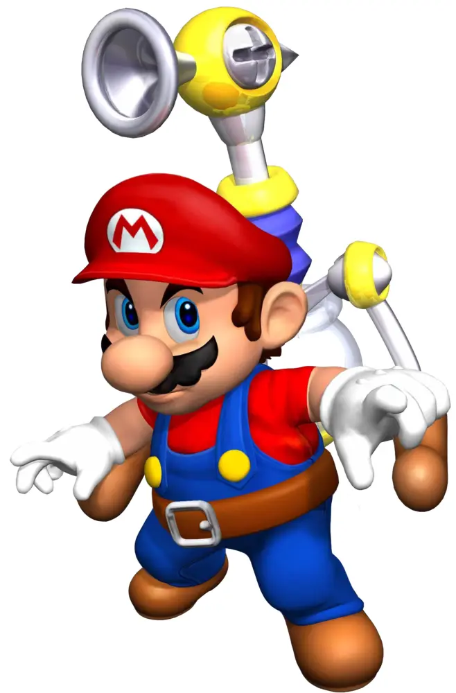 Mario with Water Jetpack