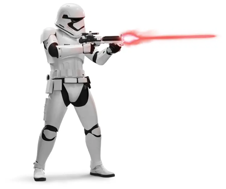 White Stormtrooper Firing Blaster