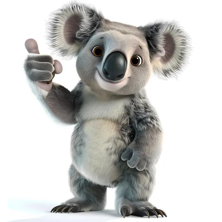 Cute Koala Giving Thumbs Up