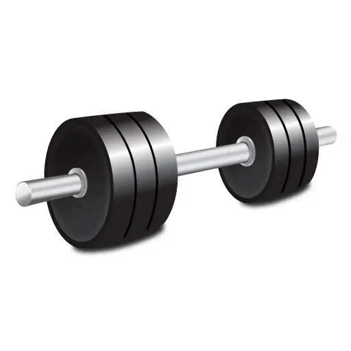Illustrated Dumbbell for Fitness
