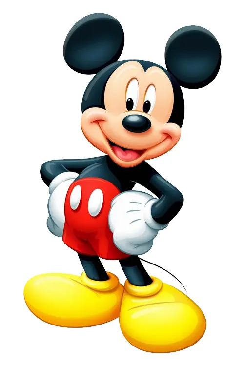 Mickey Mouse Standing Confidently