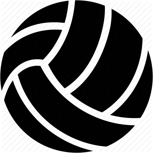 Black Volleyball Illustration