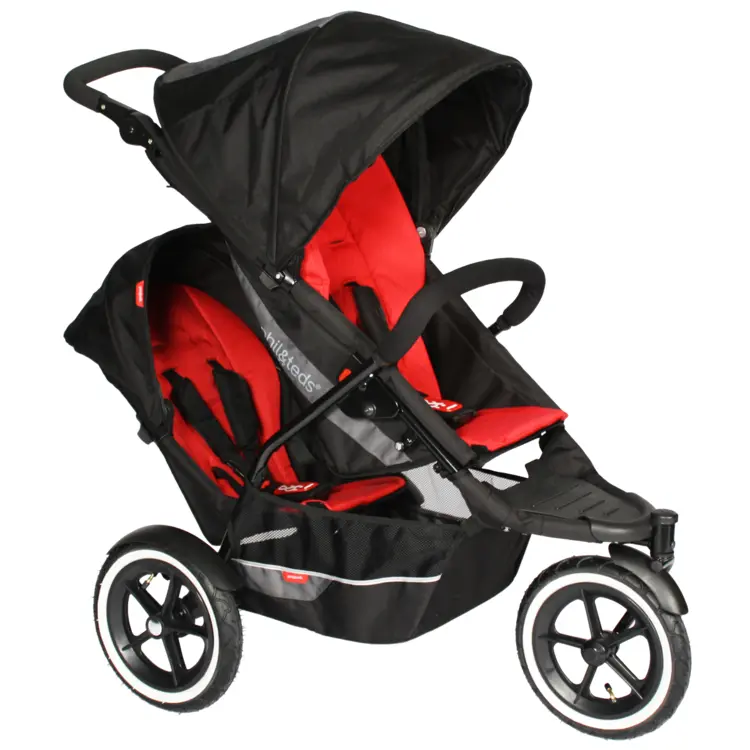 Double Infant Stroller with Canopy