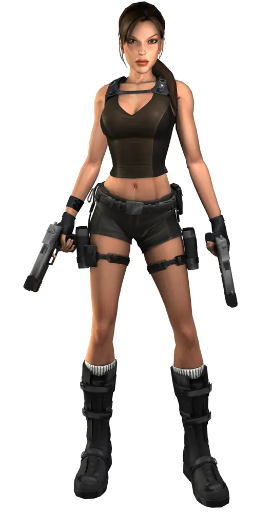 Female character with dual guns