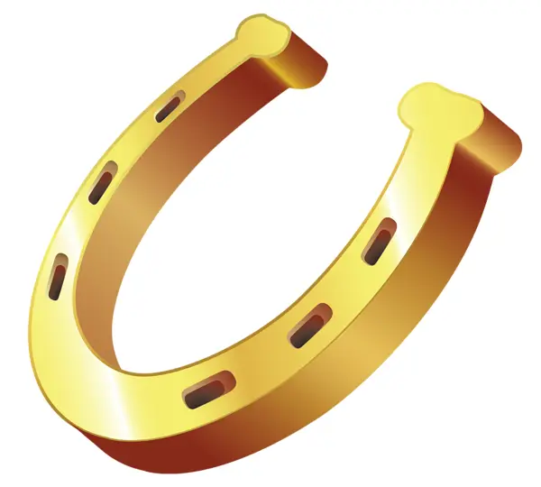 Golden Horseshoe Symbol of Luck