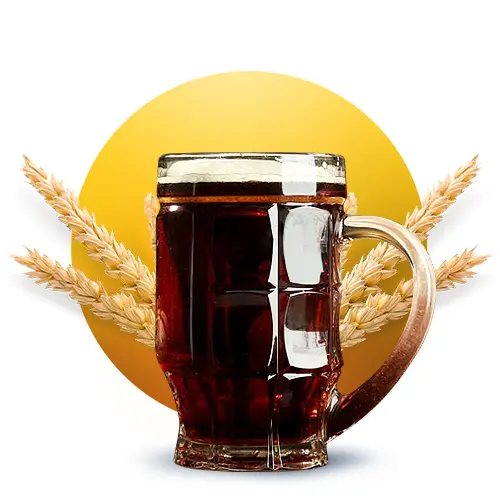 Foamy Dark Beer in Mug