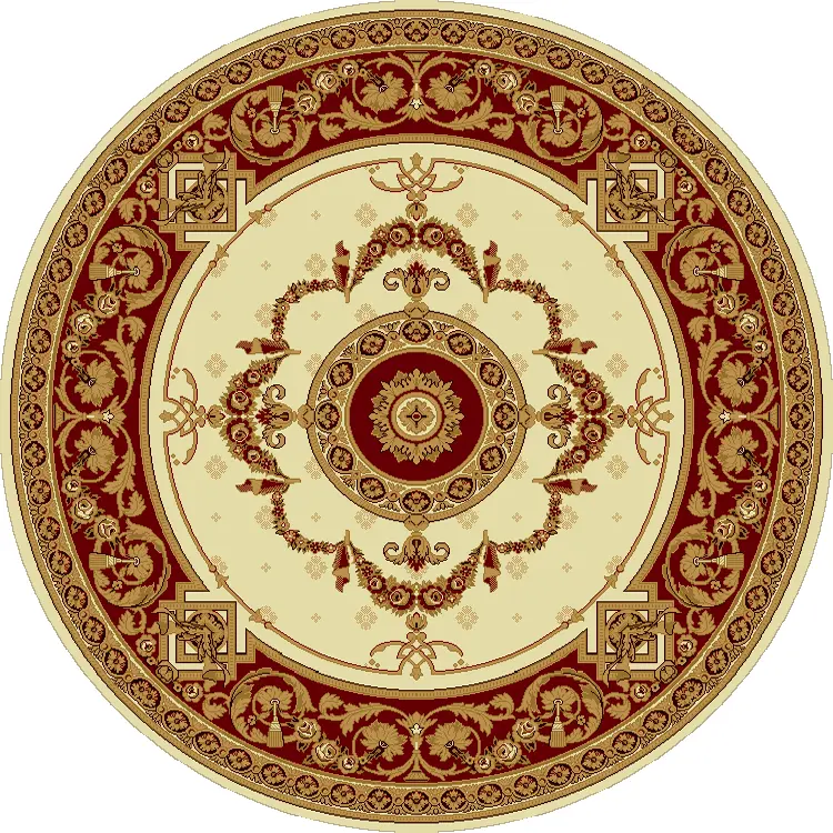Round Patterned Rug for Home Decor