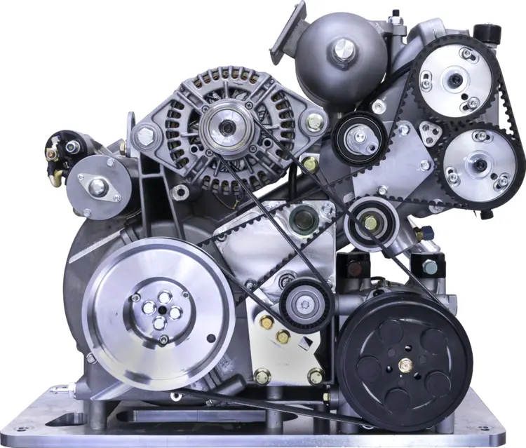 Intricate Mechanical Engine with Gears and Belts