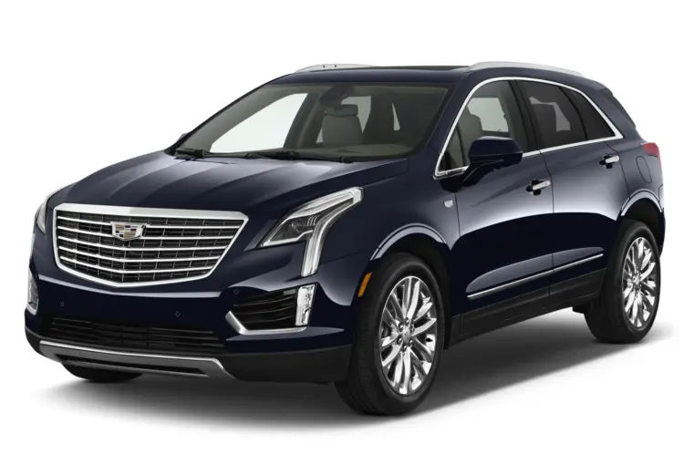 Blue Cadillac SUV