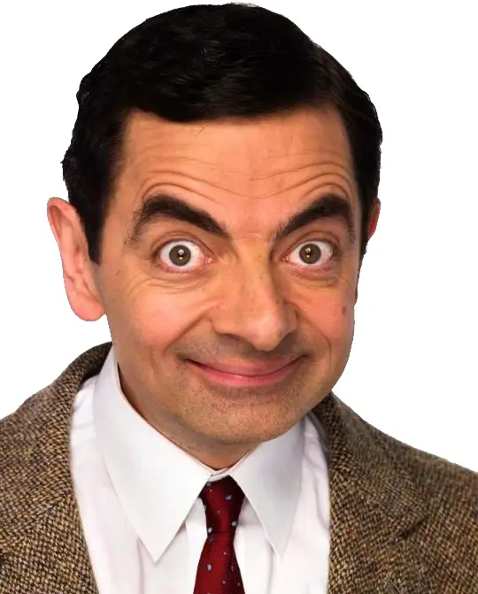 Smiling Man in Brown Suit