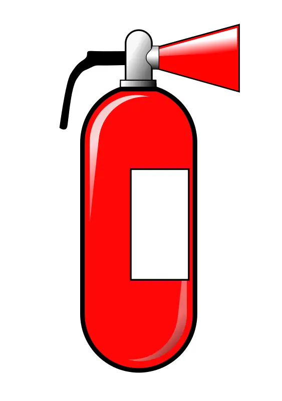 Red Fire Extinguisher for Safety