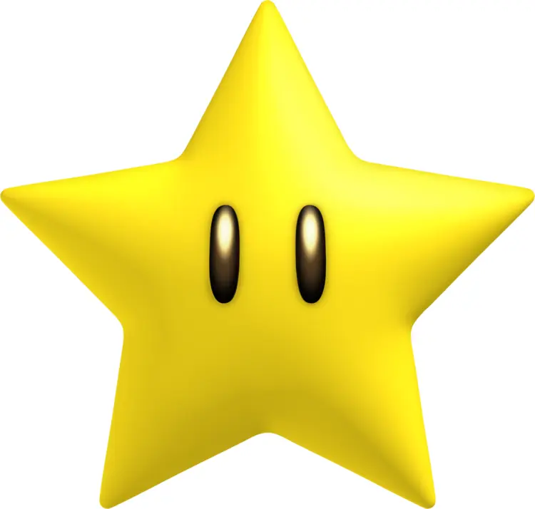 Cute Yellow Star with Eyes