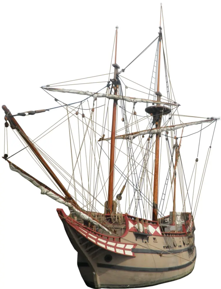 Classic Sailing Ship with Multiple Masts