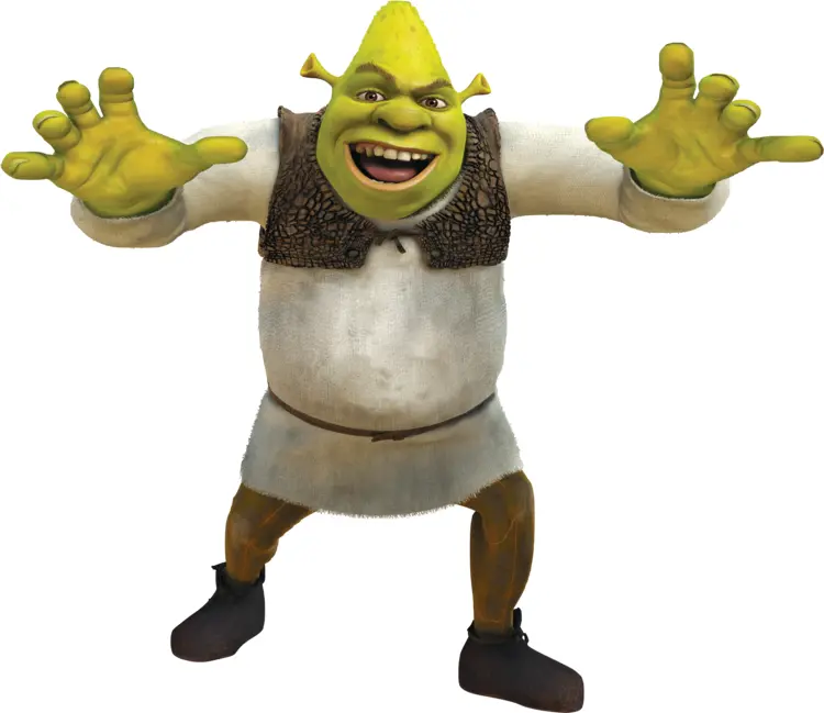Green Ogre Character from Animated Fantasy