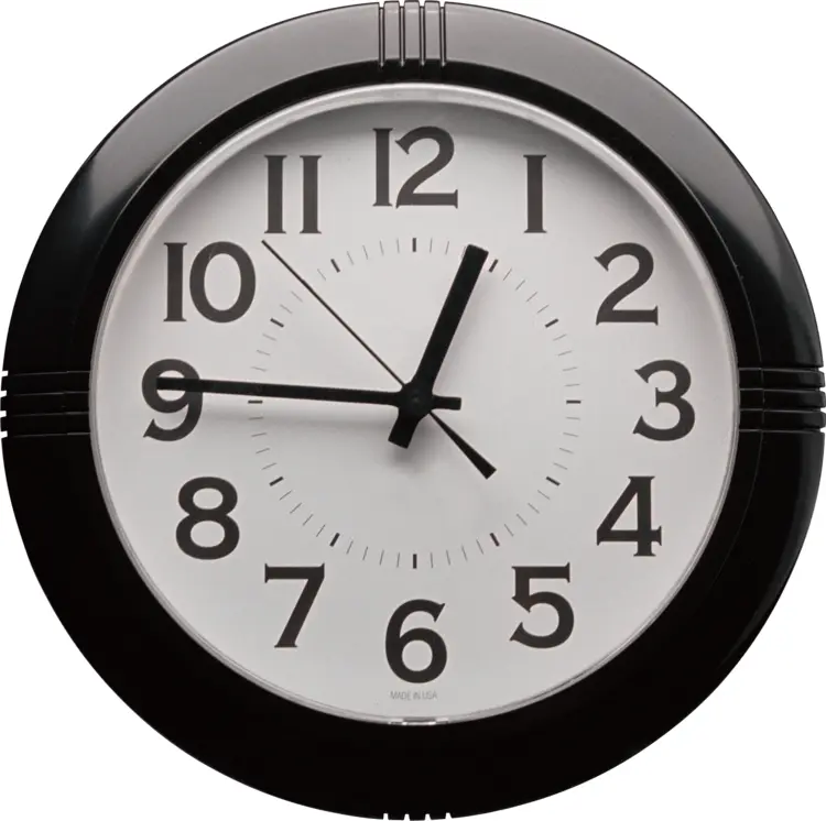Black and White Wall Clock