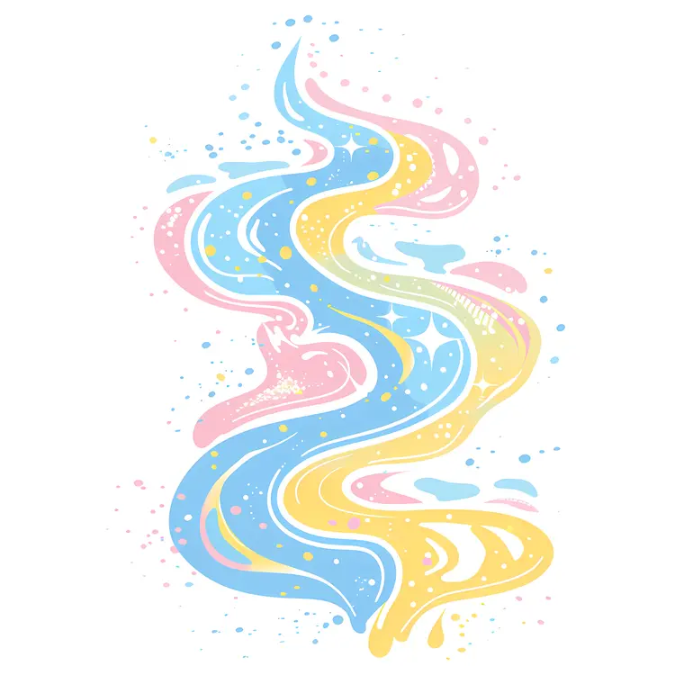 Colorful Abstract Swirl Art