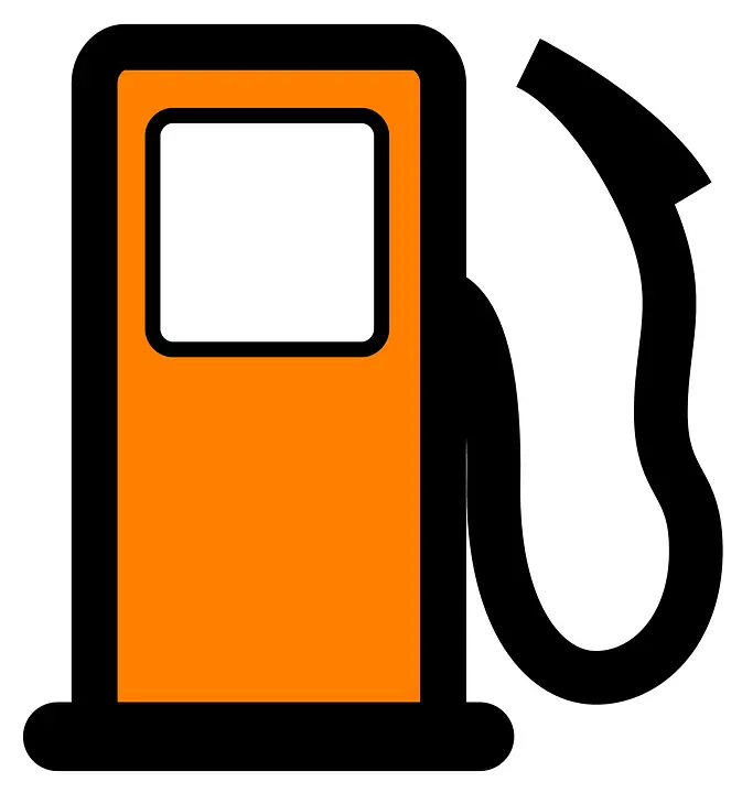 Orange and Black Gas Pump Icon