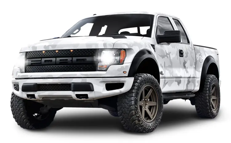 White Ford Pickup Truck