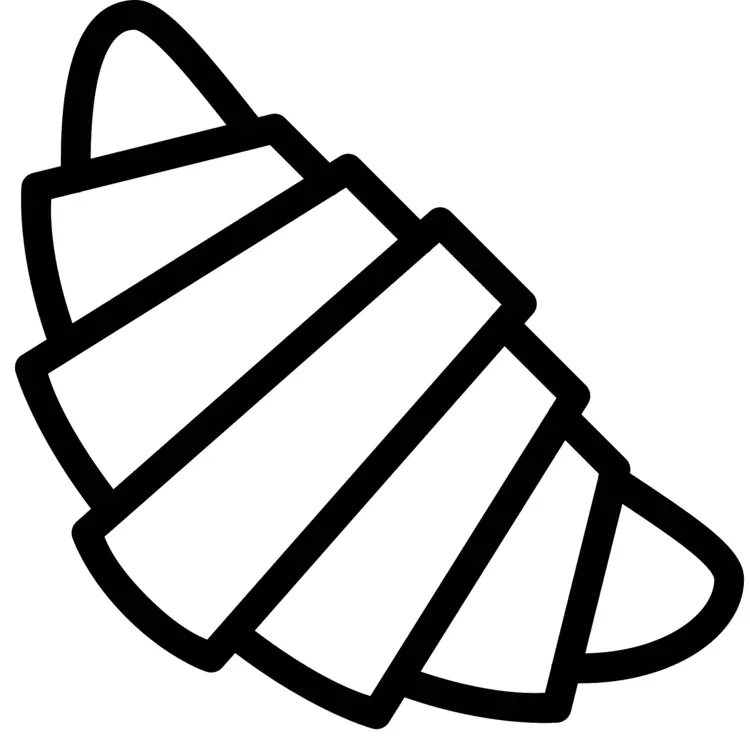 Croissant Outline for Bakery Logo