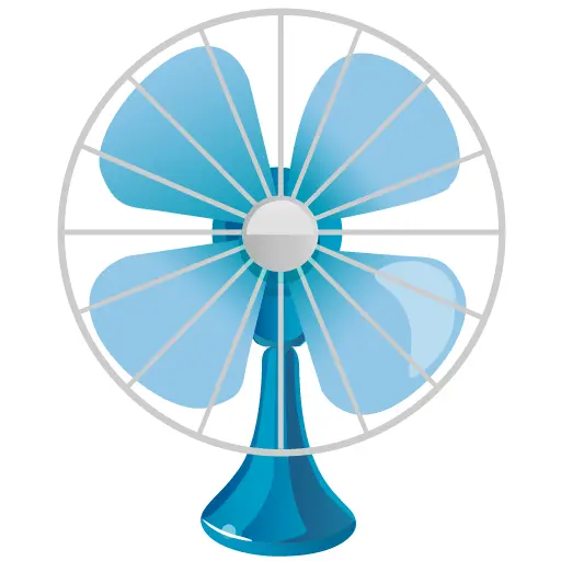 Blue Table Fan for Cooling