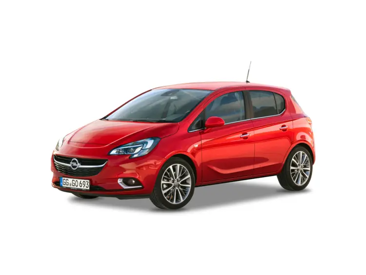 Red Hatchback Side View