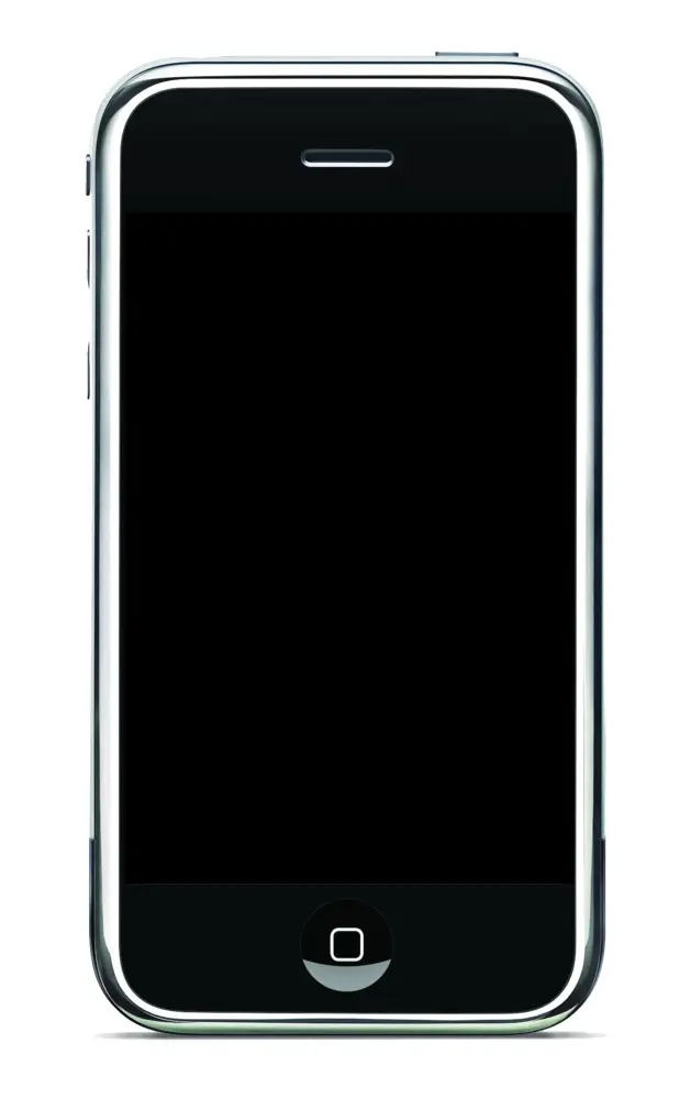 Black iPhone with Blank Screen
