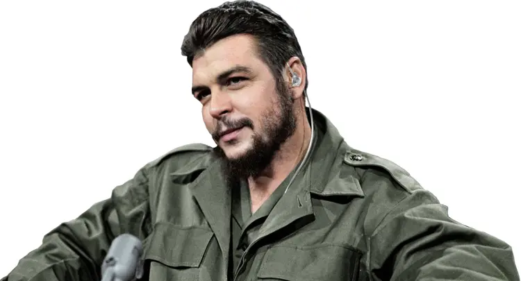 Man in Military Uniform with Beard