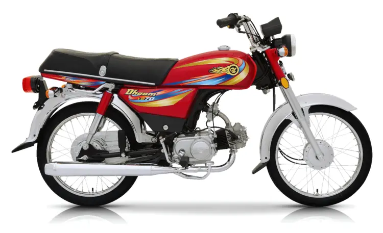 Red and White Commuter Motorcycle