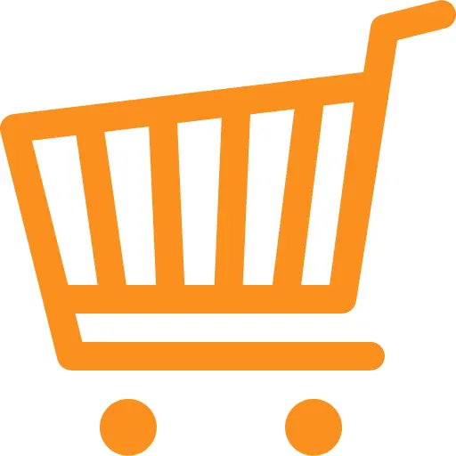 Orange Shopping Cart Icon