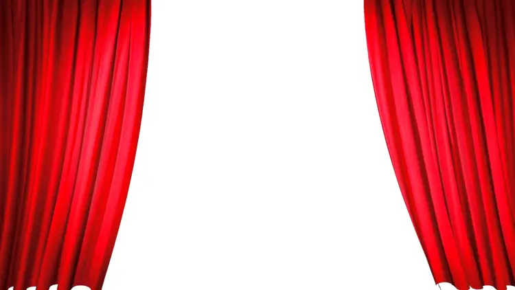 Red Stage Curtains Opening