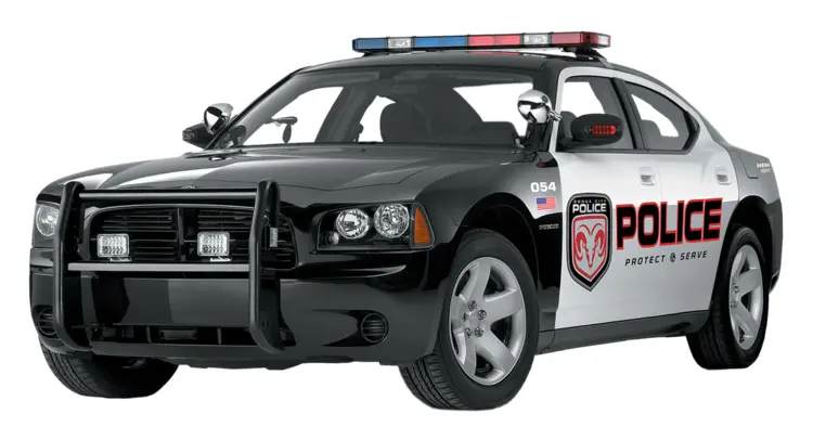Black Police Car for Law Enforcement