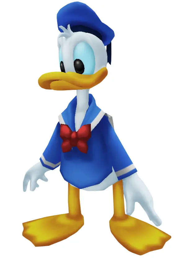 Standing Duck in Blue Outfit