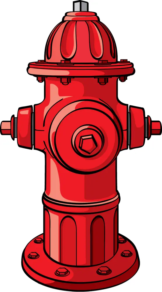 Red Fire Hydrant for Safety