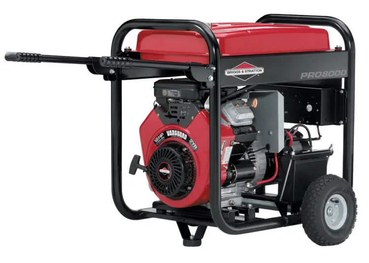 Red Portable Generator for Emergency Power
