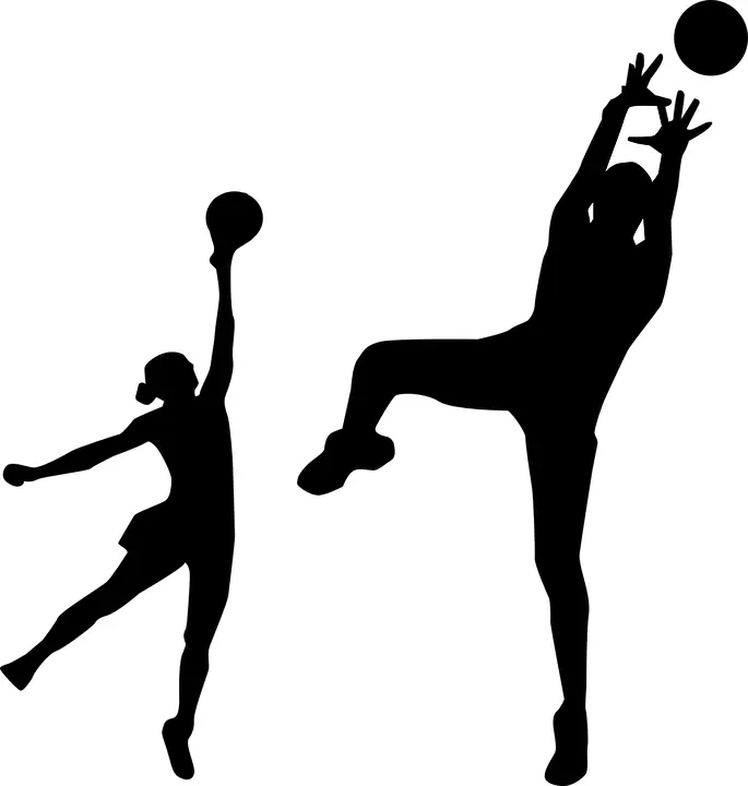 Silhouette of Volleyball Players