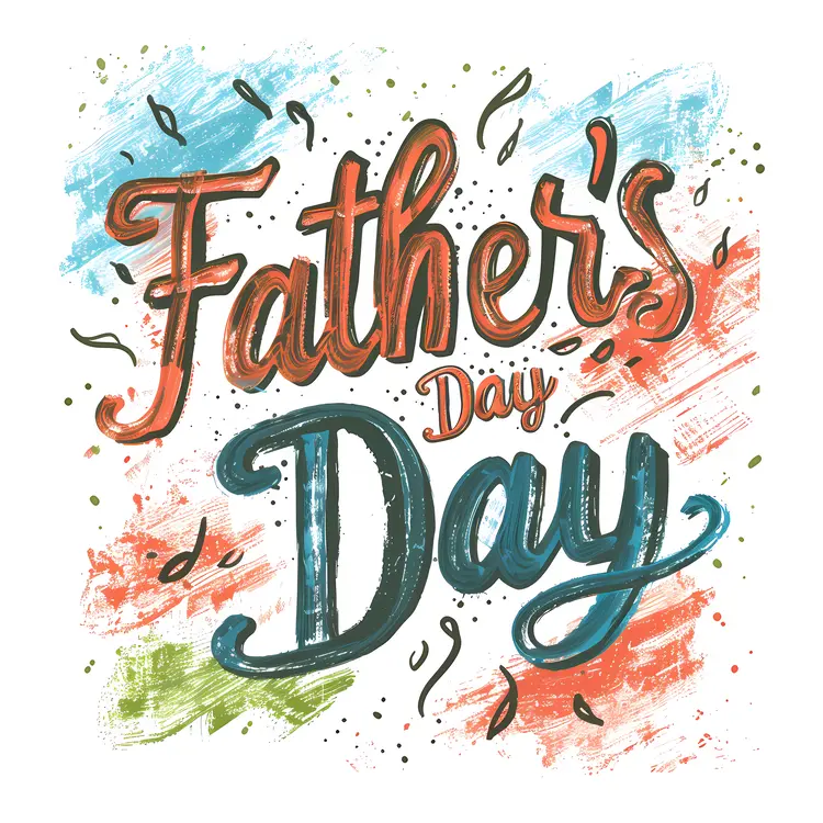 Colorful Father's Day Greeting