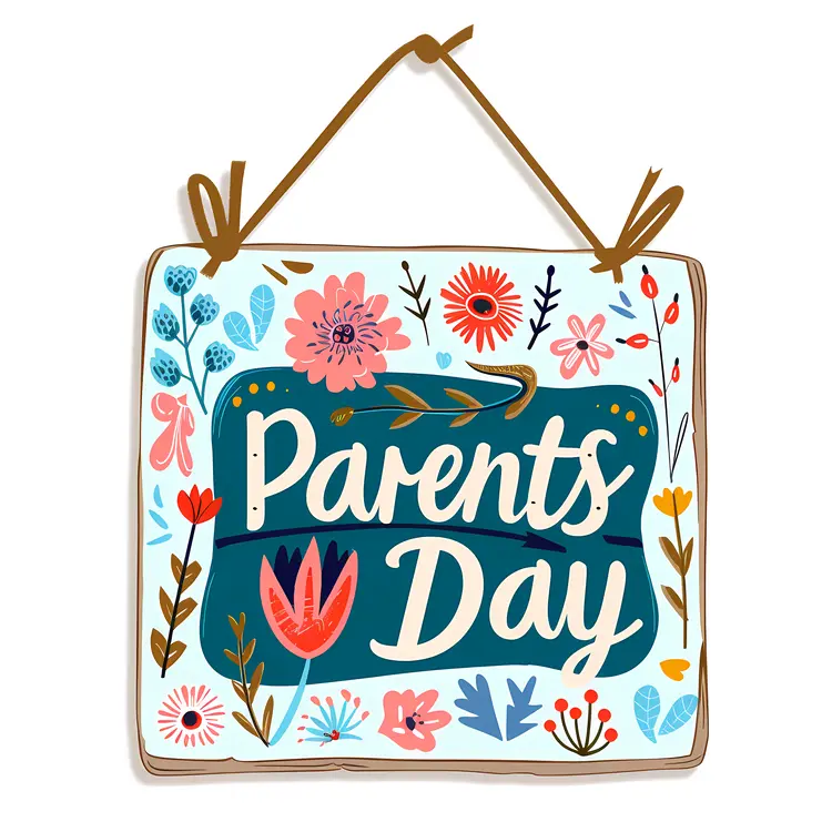 Floral Parents Day Sign