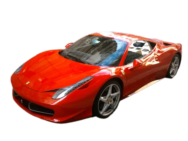 Red Ferrari Convertible Sports Car
