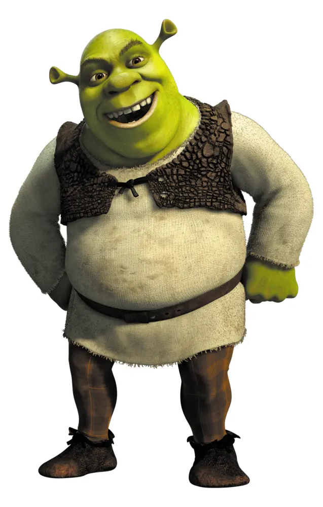 Green Ogre Character from Animated Movie