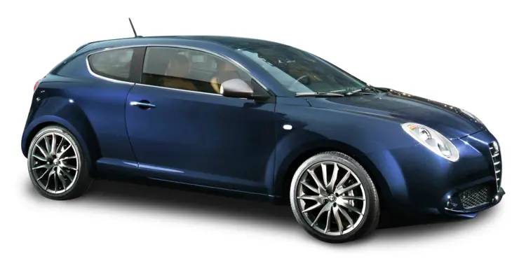 Blue Alfa Romeo Compact Sport Car