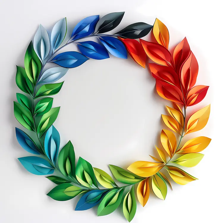 Colorful Leaf Wreath