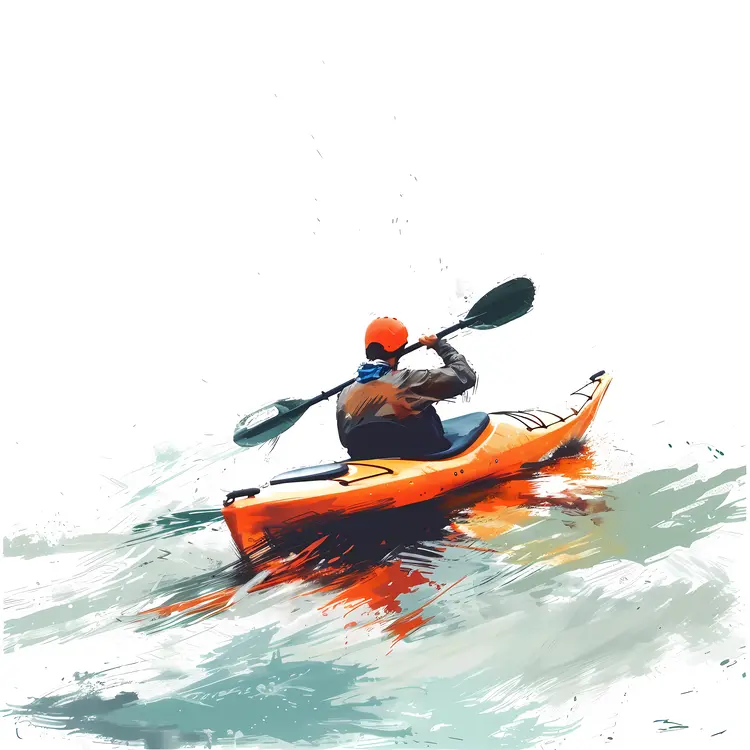 Kayaker in Action