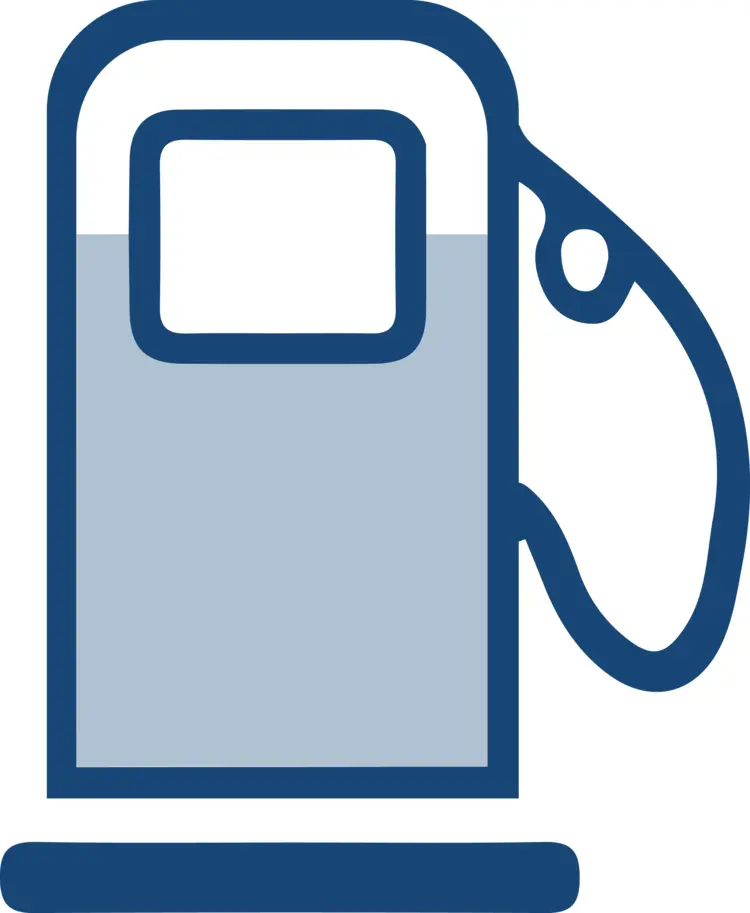 Blue Fuel Pump Icon for Gas Stations