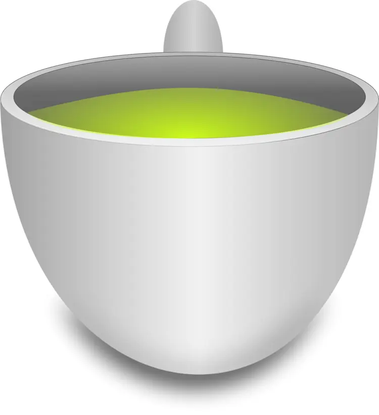 Minimalist Cup of Green Tea