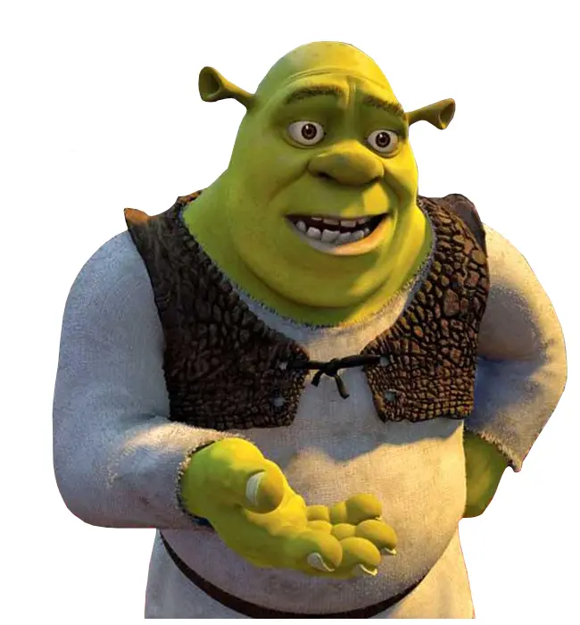 Green Ogre Character from Animated Movie