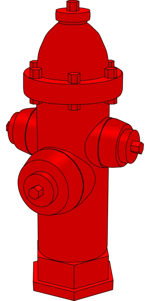 Red Fire Hydrant Illustration