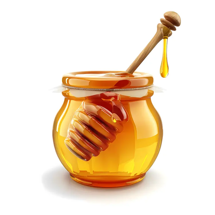 Honey Jar with Dipper