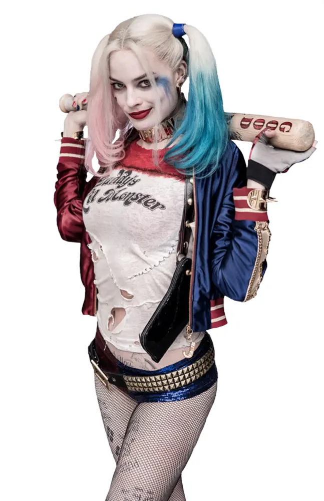 Harley Quinn with Bat in Costume