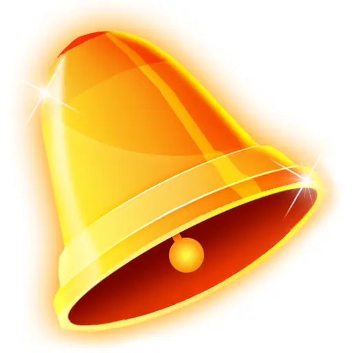 Shiny Golden Bell for Christmas