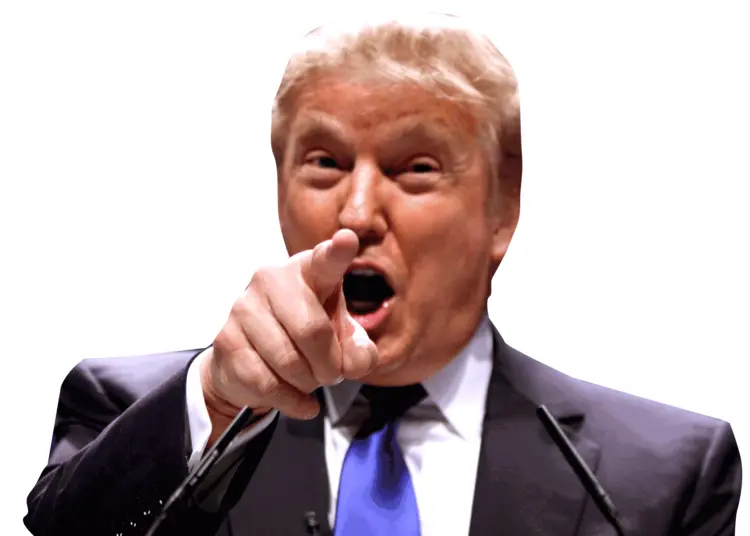 Man in Suit Pointing